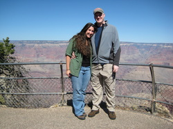 Andrea and Bruce at the Grand Canyon 